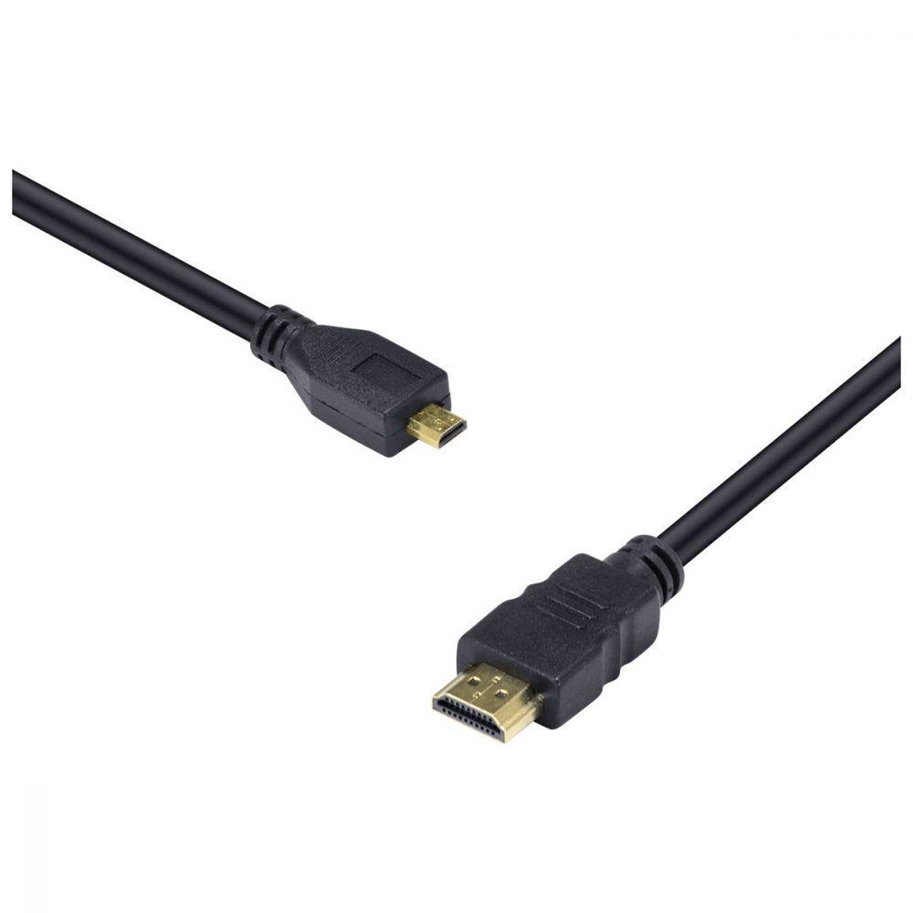Cabo Hdmi 2.0 Para Micro Hdmi 4k Ultra Hd 3d Conexão Ethernet 2 Metros - H20mc-2 - 11