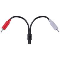 Cabo De áudio 2 Rca Macho Para P2 3.5mm Macho 28awg Puro Cobre 1 Metro - P2r35-1 - 5