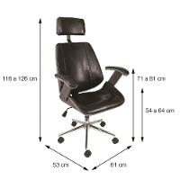 Cadeira Giratória Alta Bergen Lisboa Estrutura Madeira Laminada Revstida Em Pu Branco Base Rodízio - 2