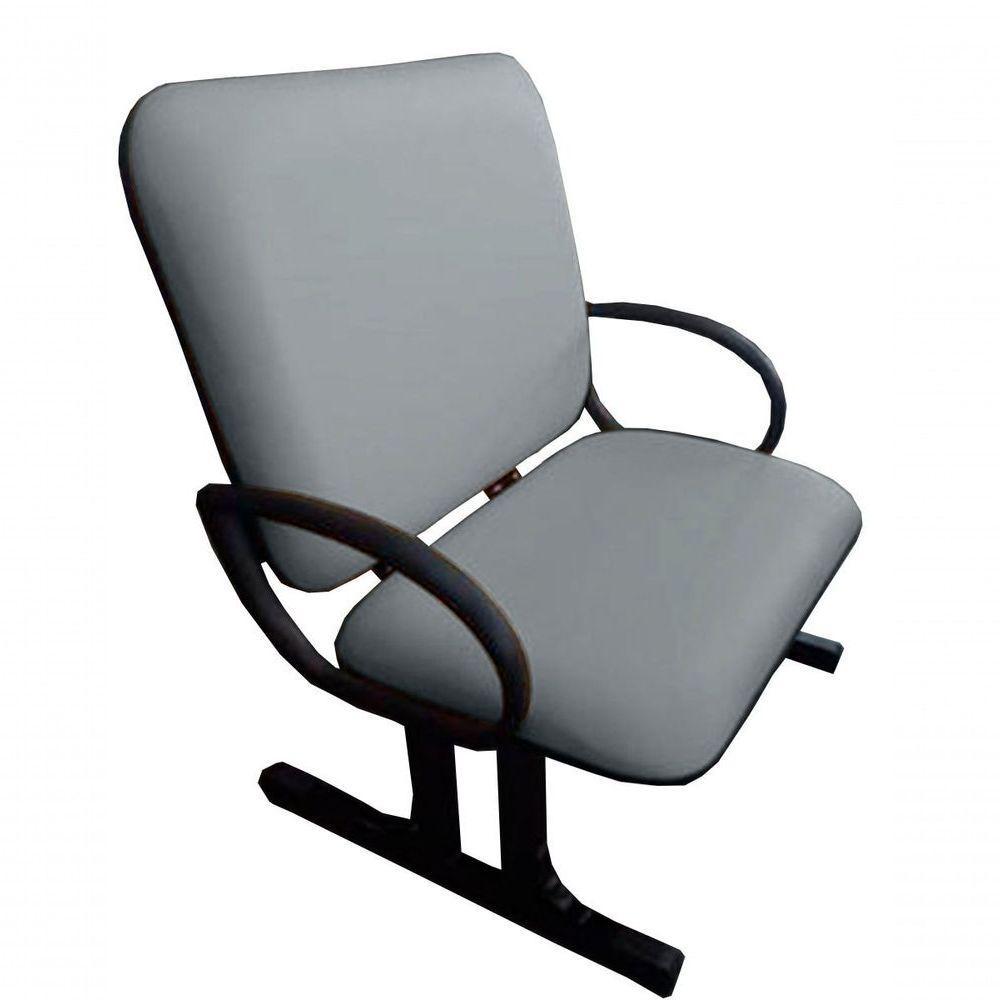 Cadeira Para Escritório Para Obesos Até 250kg Cinza - 7