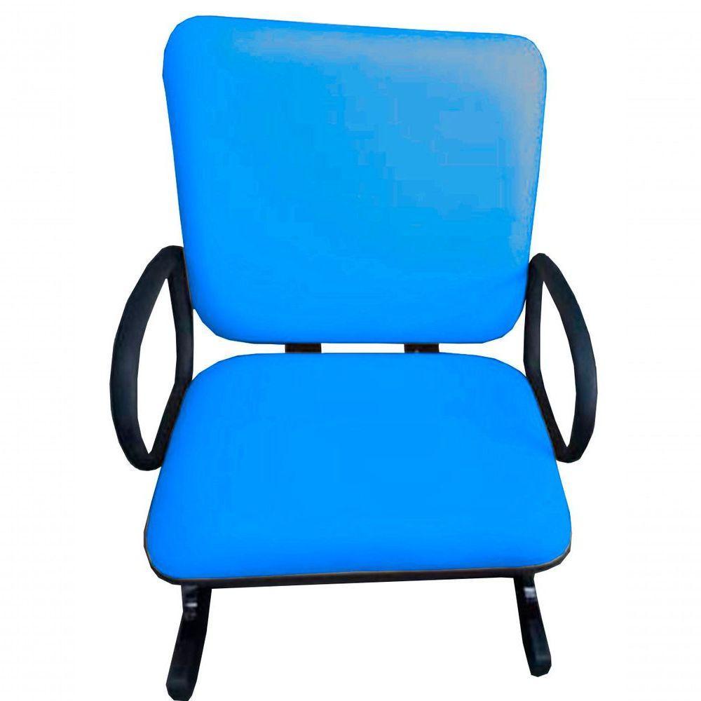 Cadeira Para Escritório Para Obesos Até 250kg Azul - 2