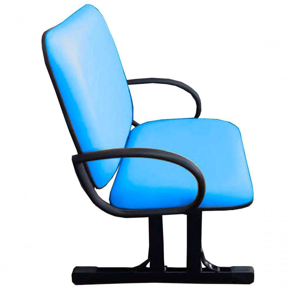 Cadeira Para Escritório Para Obesos Até 250kg Azul - 3