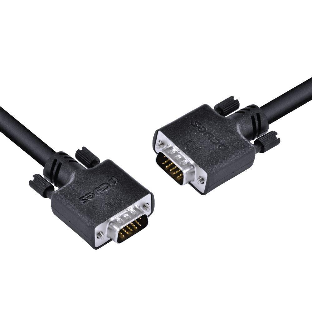 Cabo De Vídeo Vga 3+6 15 Pinos Macho Para Vga 3+6 15 Pinos Macho 28awg Puro Cobre 40 Metros - 6