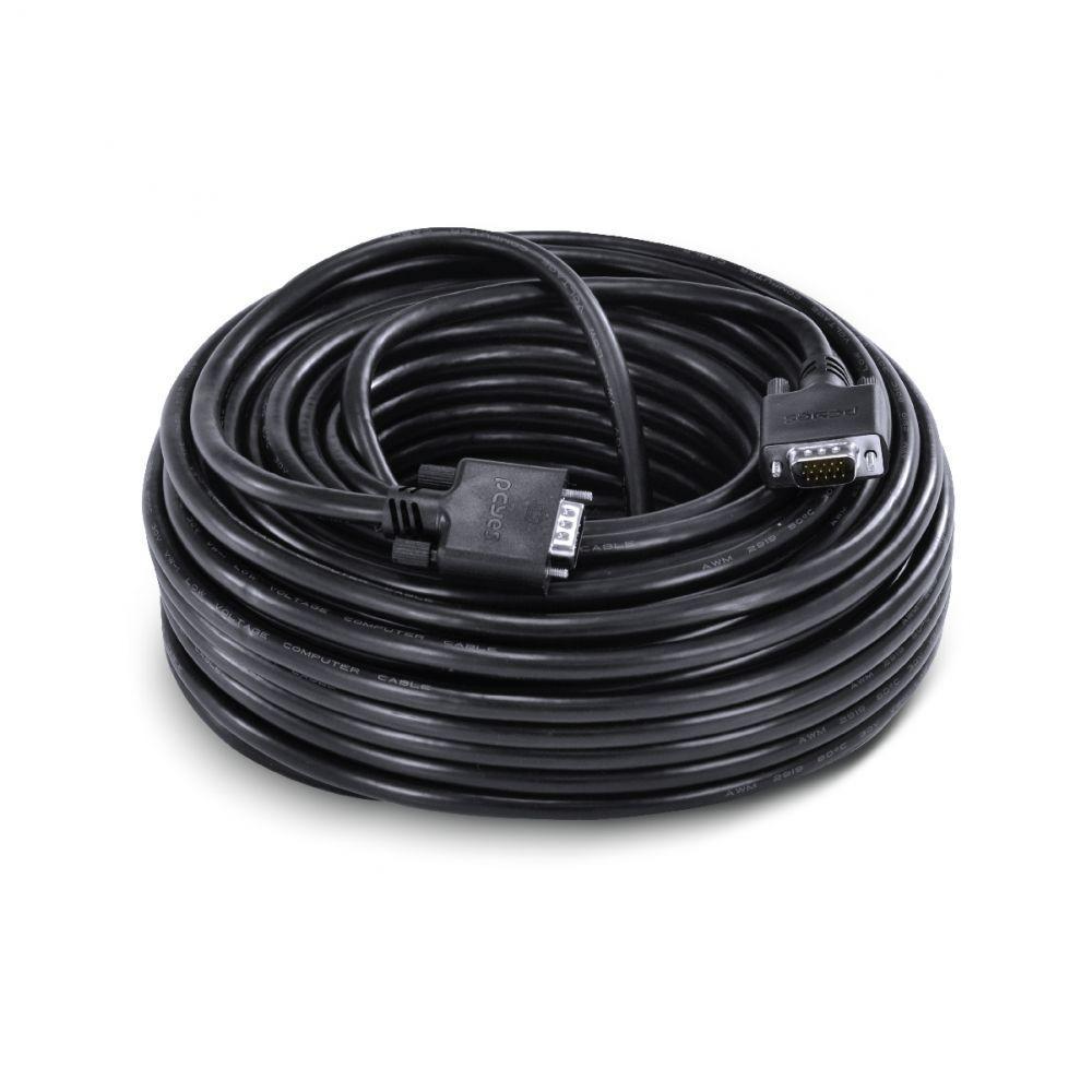Cabo De Vídeo Vga 3+6 15 Pinos Macho Para Vga 3+6 15 Pinos Macho 28awg Puro Cobre 40 Metros - 10