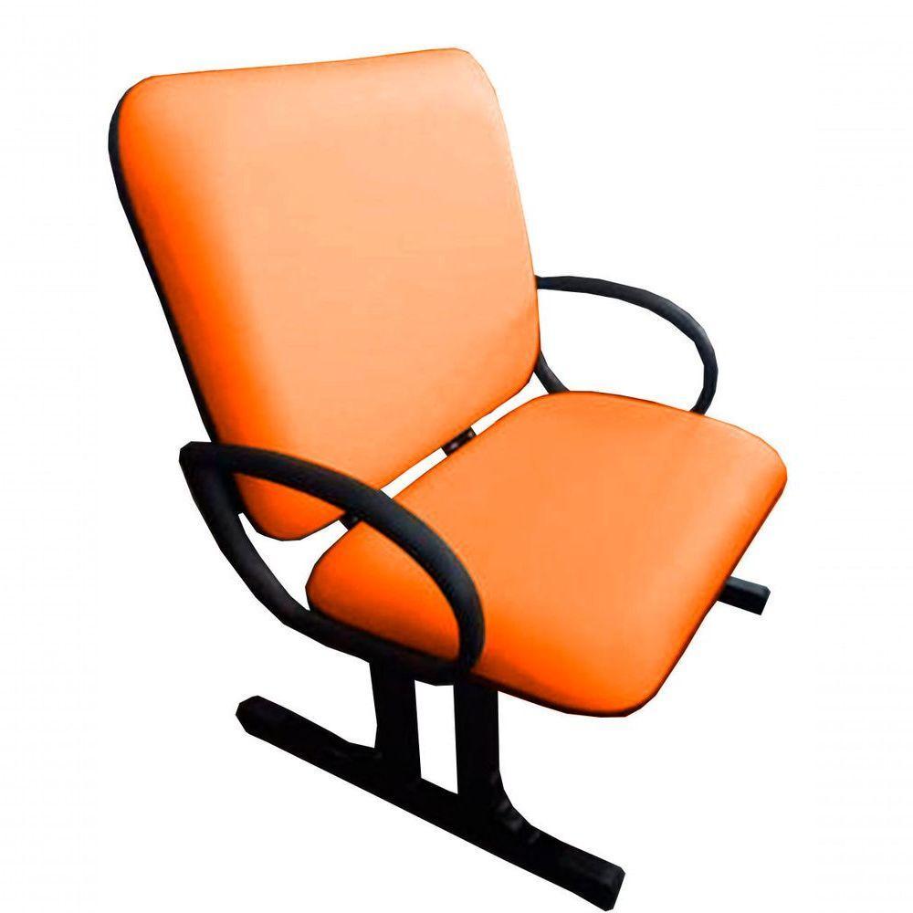 Cadeira Para Escritório Para Obesos Até 250kg Laranja - 7