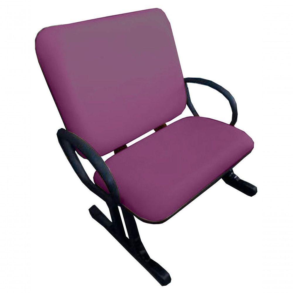 Cadeira Para Escritório Para Obesos Até 250kg Roxo - 5