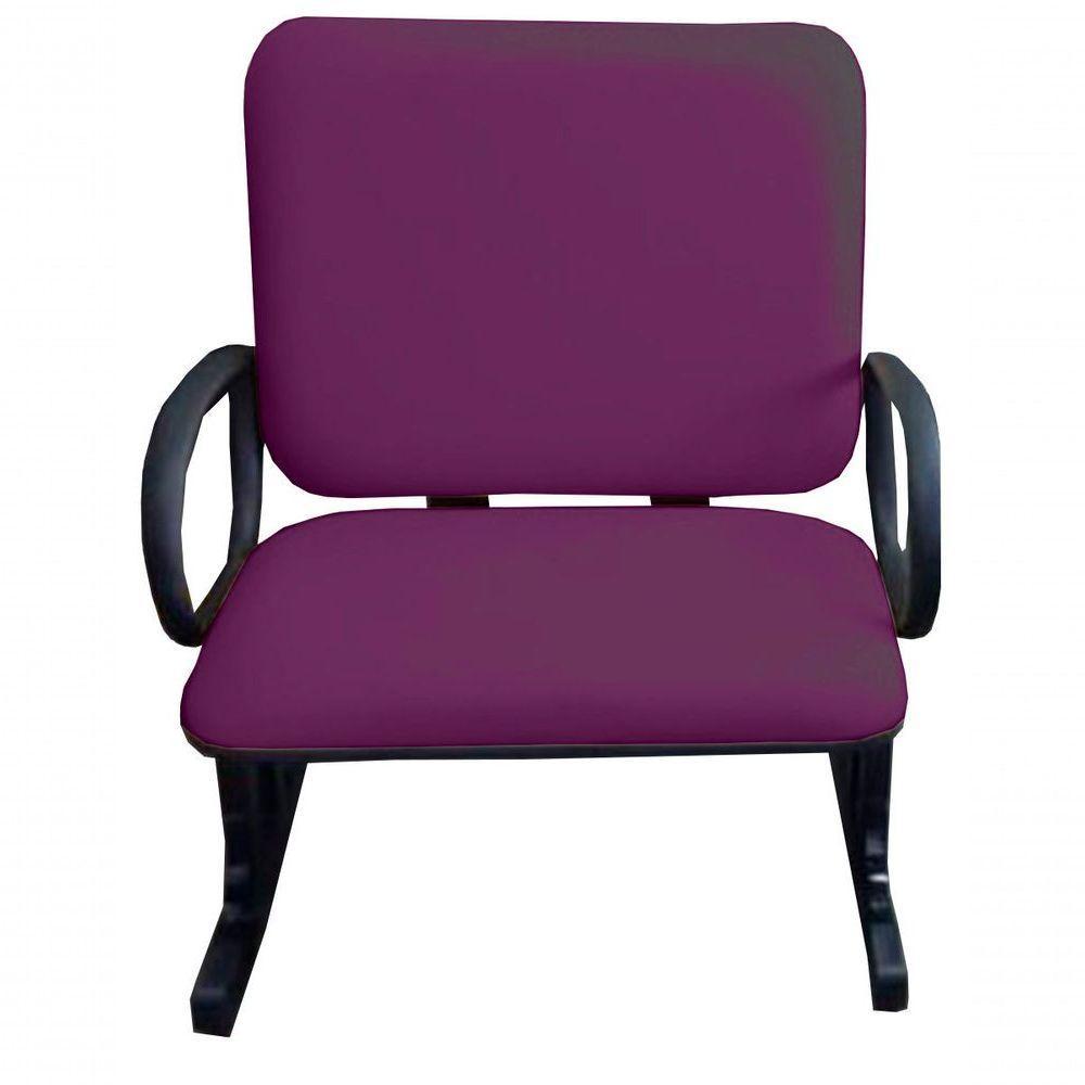Cadeira Para Escritório Para Obesos Até 250kg Roxo - 6