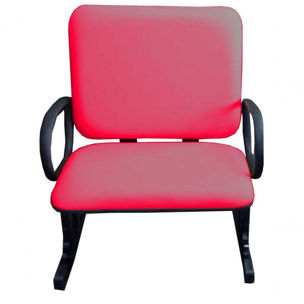 Cadeira Para Escritório Para Obesos Até 250kg Rosa - 1