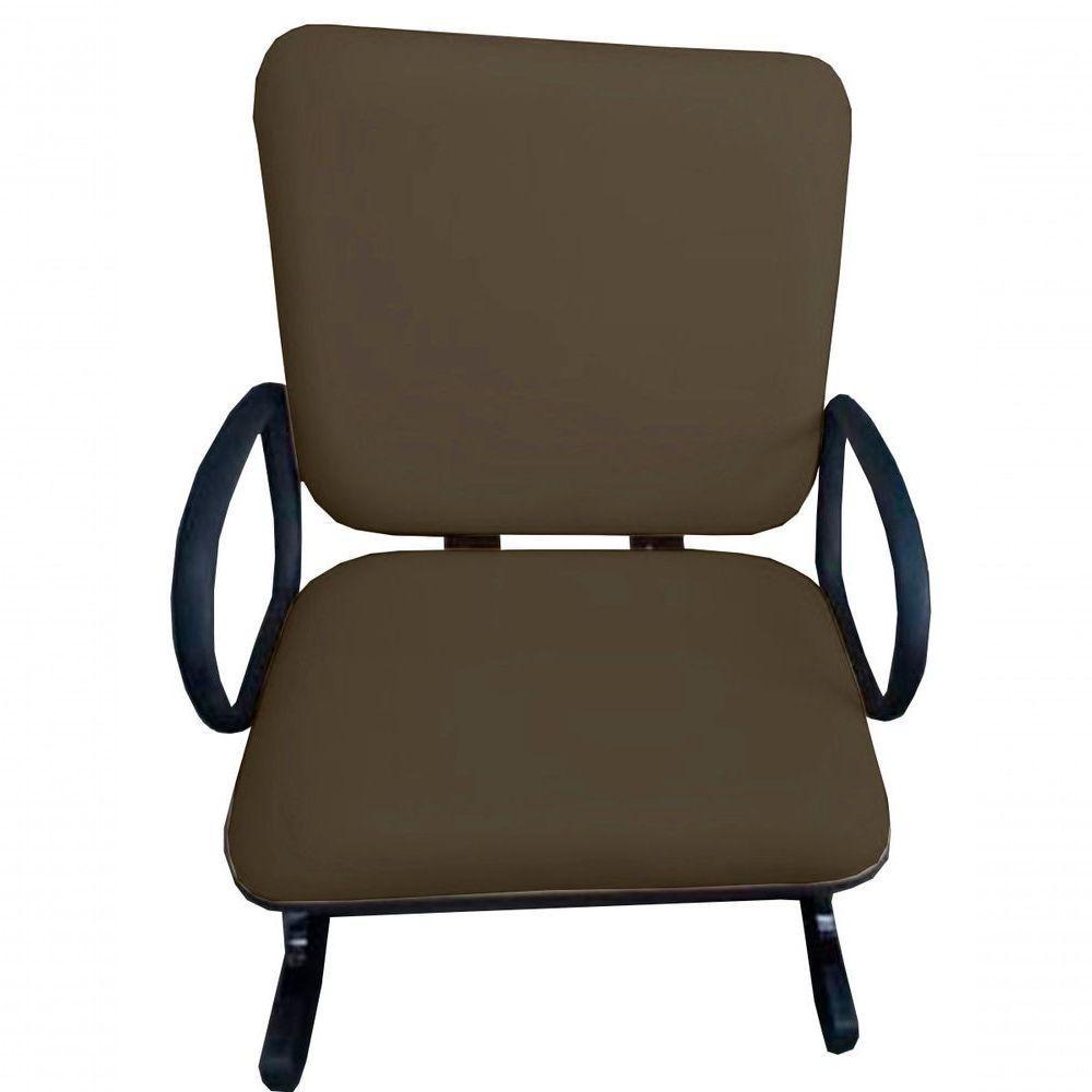 Cadeira Para Escritório Para Obesos Até 250kg Marrom - 2
