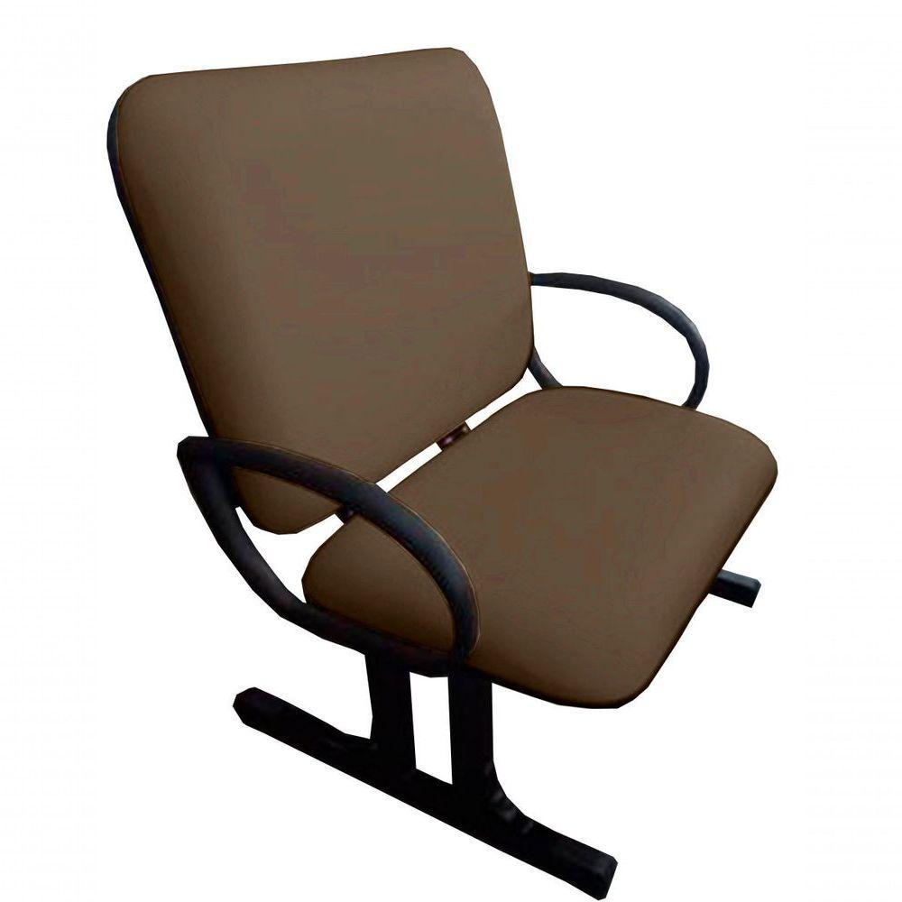 Cadeira Para Escritório Para Obesos Até 250kg Marrom - 7