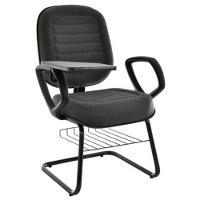 Cadeira Universitária Com Prancheta Linha Blenda Cinza - 1