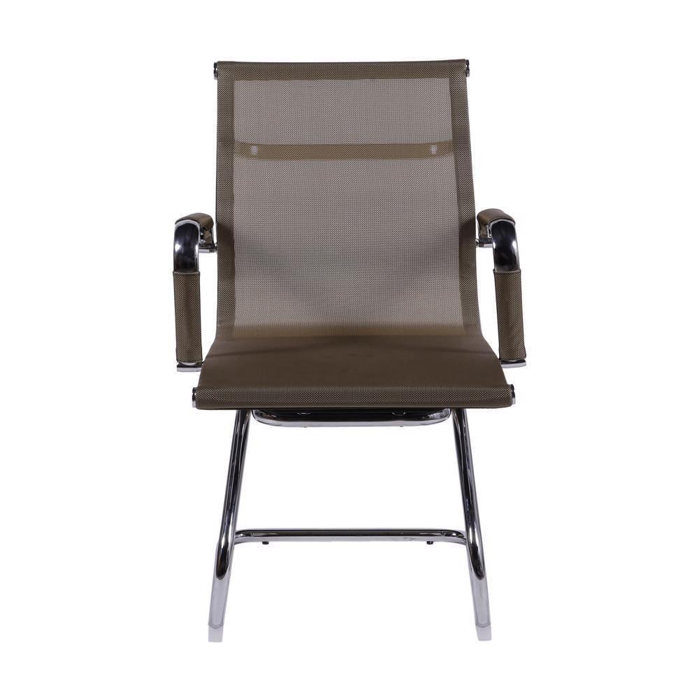 Cadeira Office Tela Cobre Base Fixa Cromada - 4