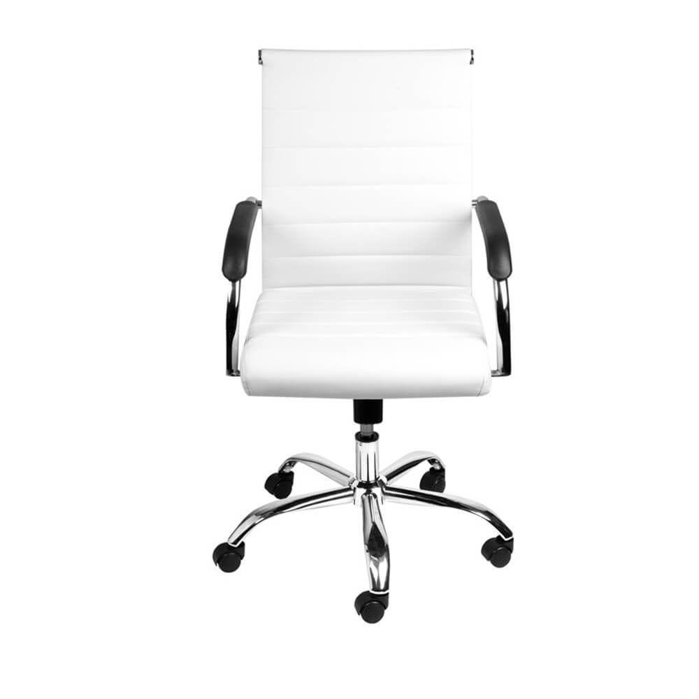 Cadeira De Escritório Florença Baixa Branca - 3