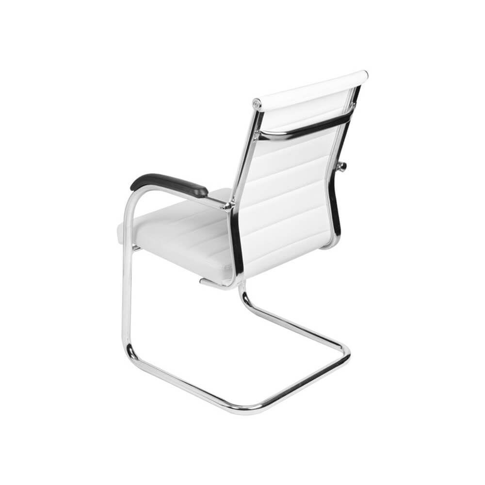 Cadeira De Escritório Florença Fixa Branco - 2