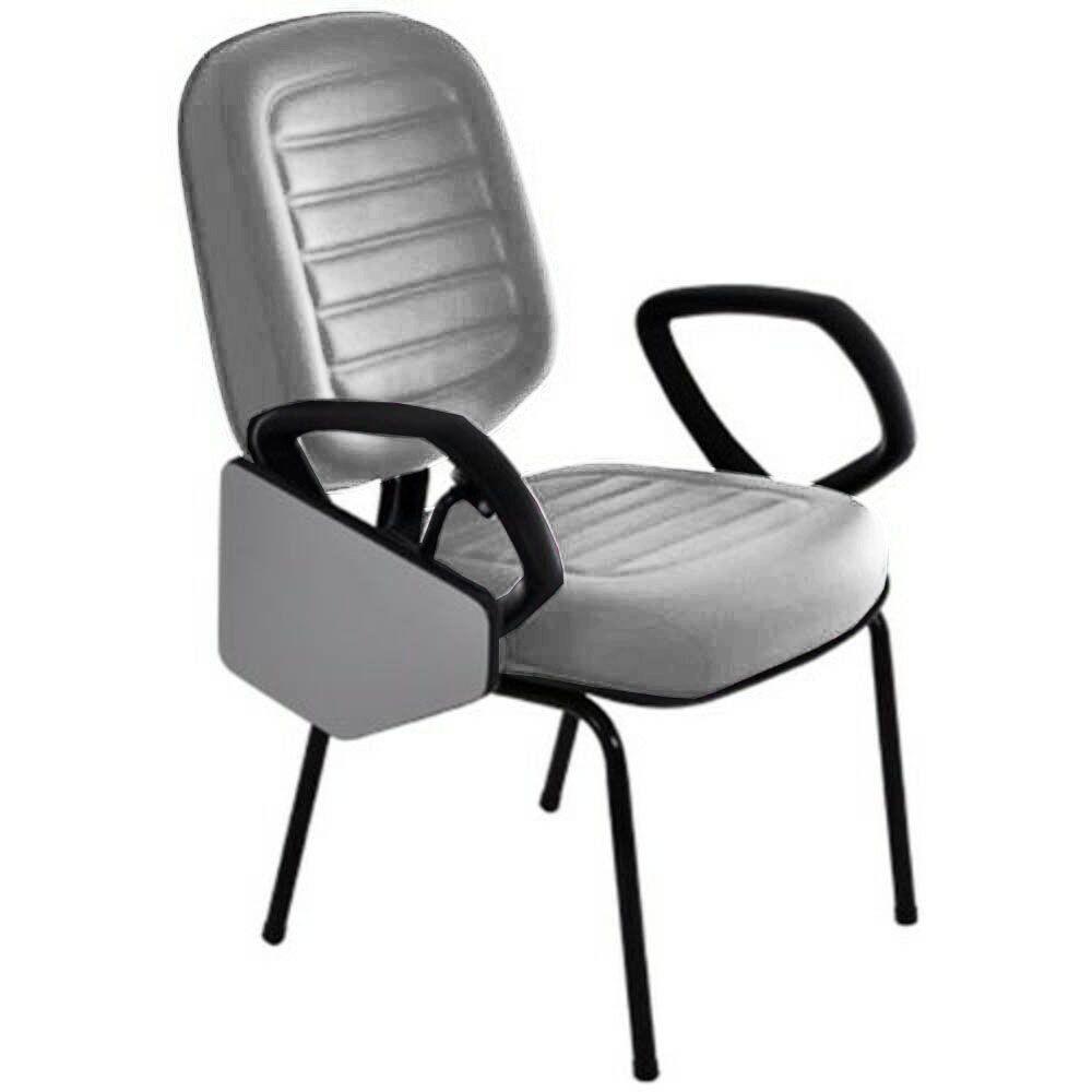 Cadeira Universitária Diretor Gomada Linha Blenda Cinza - 2