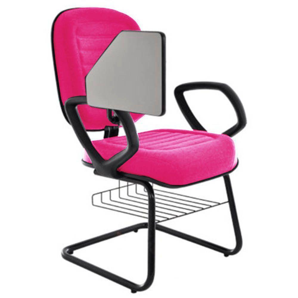 Cadeira Universitária Com Prancheta Linha Blenda Rosa - 2