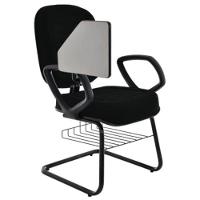 Cadeira Universitária Com Prancheta Linha Blenda Preto - 2