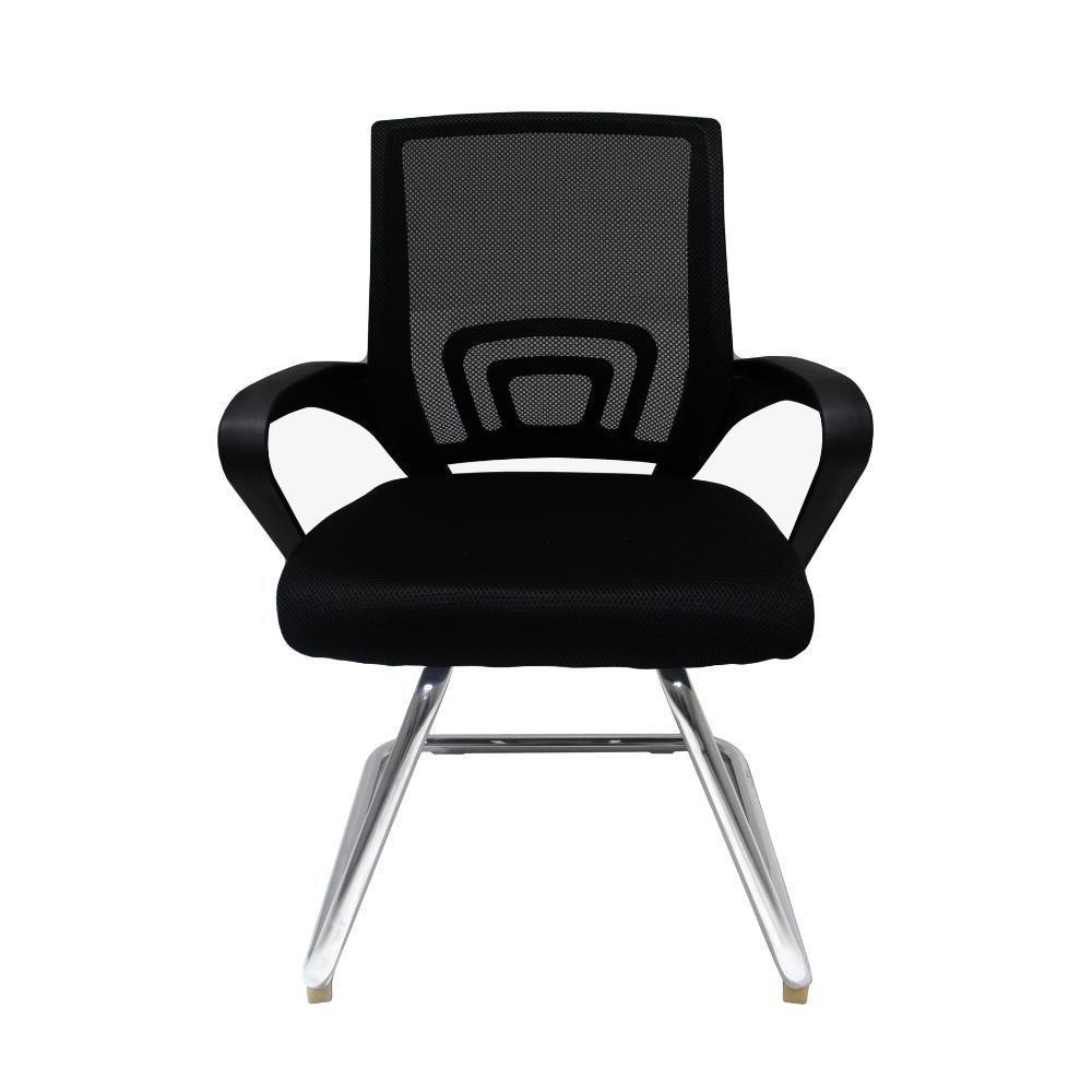 Cadeira De Escritório Detroit Fixa Preto Preto - 5