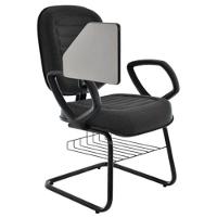 Cadeira Universitária Com Prancheta Linha Blenda Preto - 2