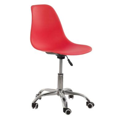 Cadeira Com Rodízios Eames Office Vermelho