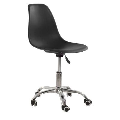 Cadeira Com Rodízios Eames Office Preto