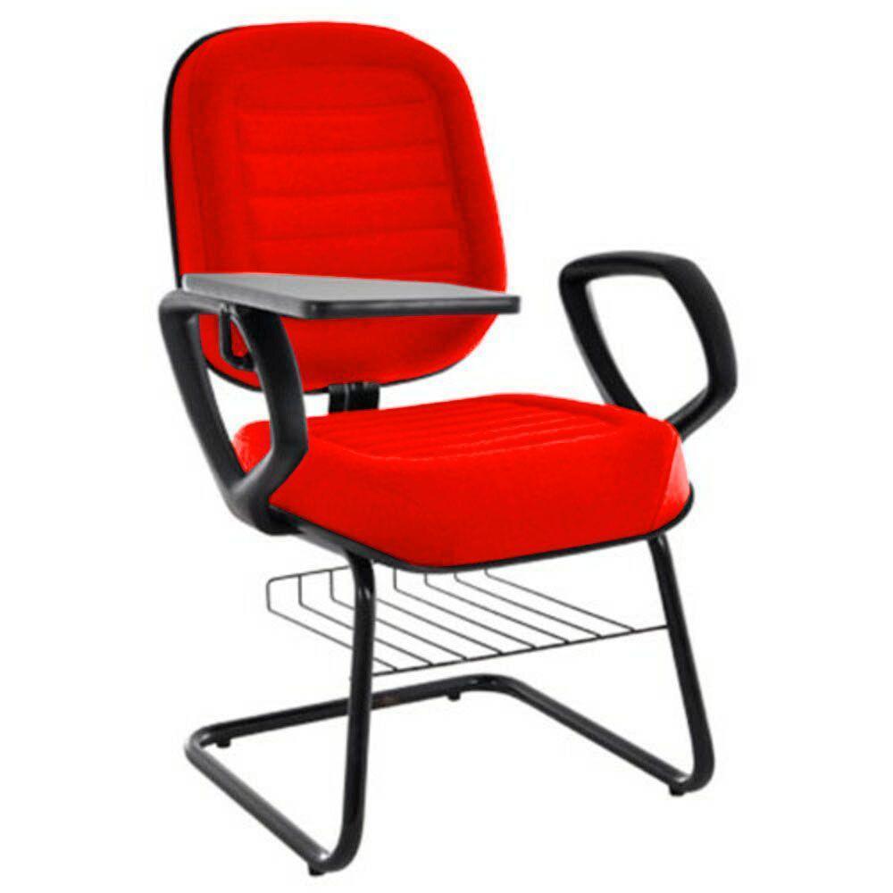 Cadeira Universitária Com Prancheta Linha Blenda Vermelho - 1