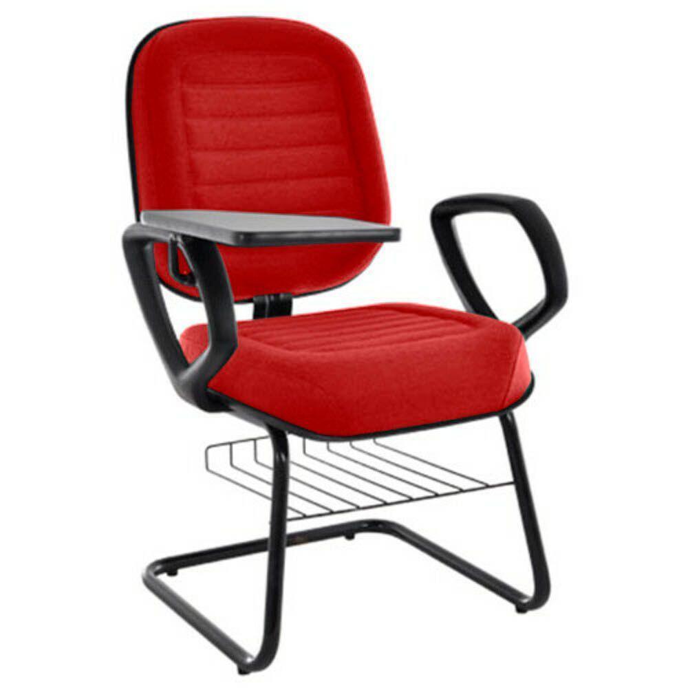 Cadeira Universitária Com Prancheta Linha Blenda Vermelho - 1