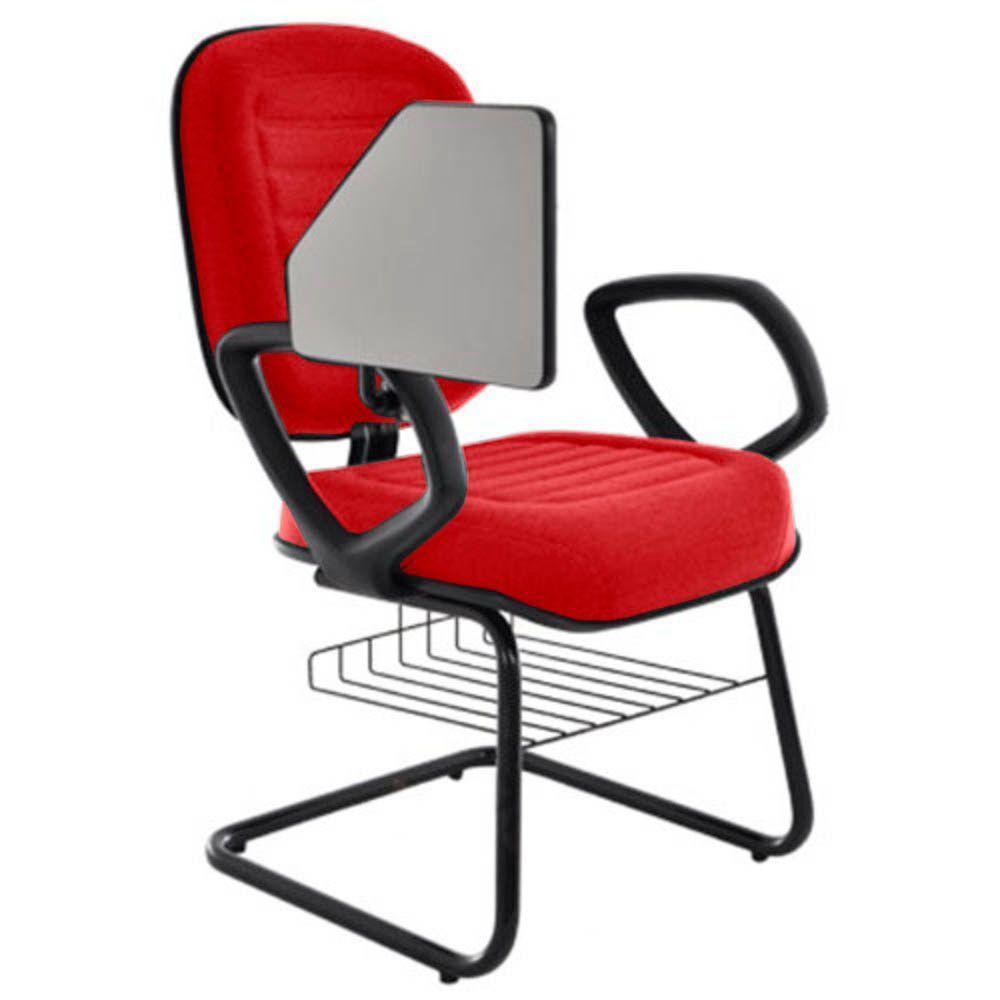 Cadeira Universitária Com Prancheta Linha Blenda Vermelho - 2