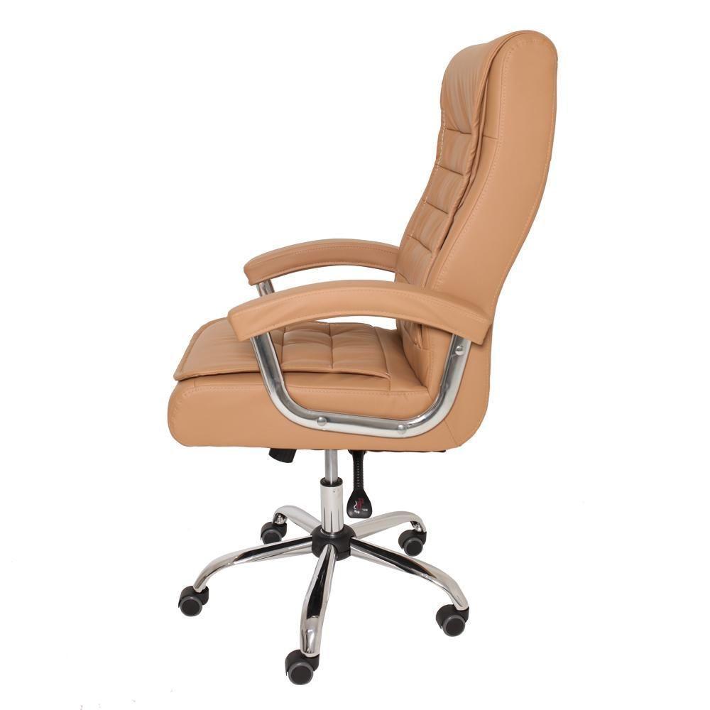 Kit 2 Cadeiras De Escritório Big c/Molas Ensacadas Caramelo - 3