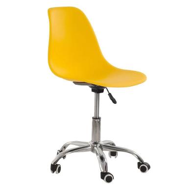 Cadeira Com Rodízios Eames Office Amarelo