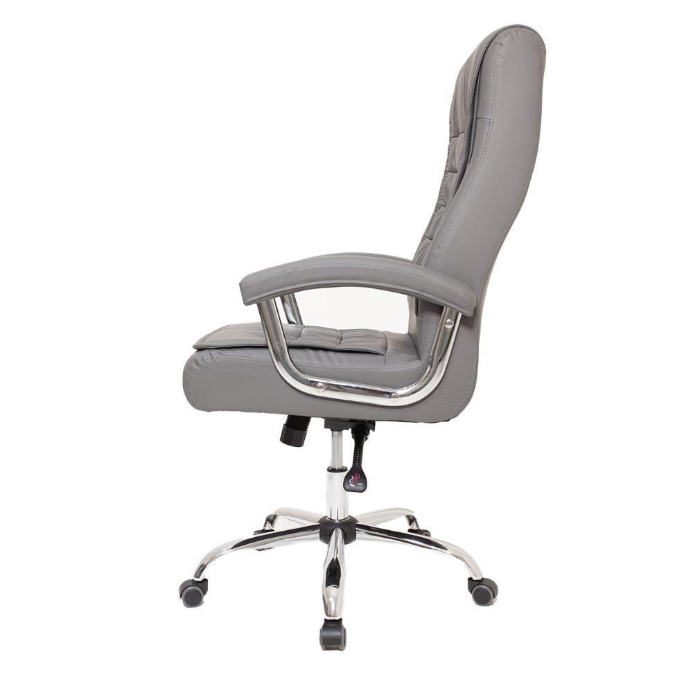 Kit 2 Cadeiras De Escritório Big Molas Ensacadas Cinza - 3