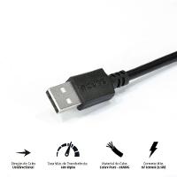Cabo Extensor Usb A 2.0 Macho Para Usb A 2.0 Femea 28Awg Pur - 4