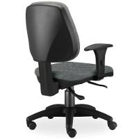 Kit 04 Cadeiras De Escritório Job L02 Cinza Escuro - 2