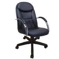 Kit 3 Cadeiras Escritório Day Pretas 1 Giratória E 2 Fixas - 5