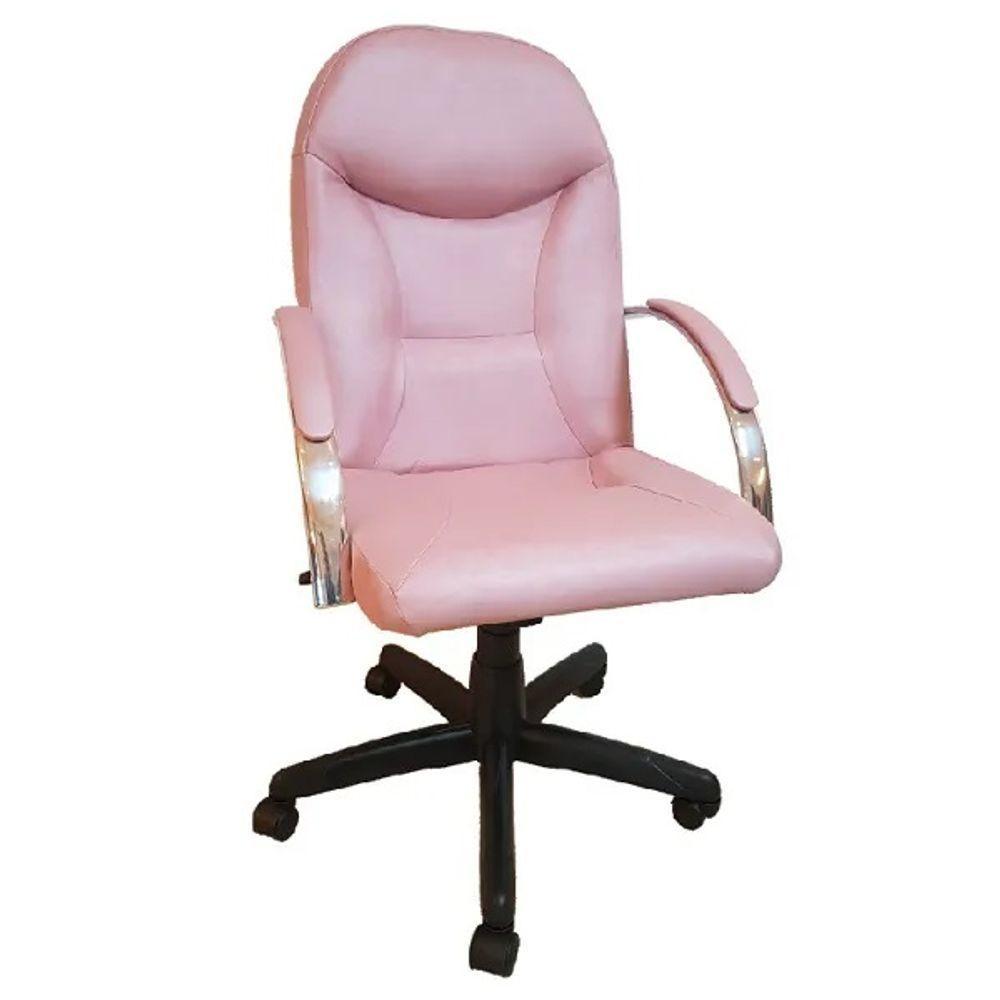 Kit 3 Cadeiras Escritório Day Rosê Gold 1 Giratória 2 Fixas - 3