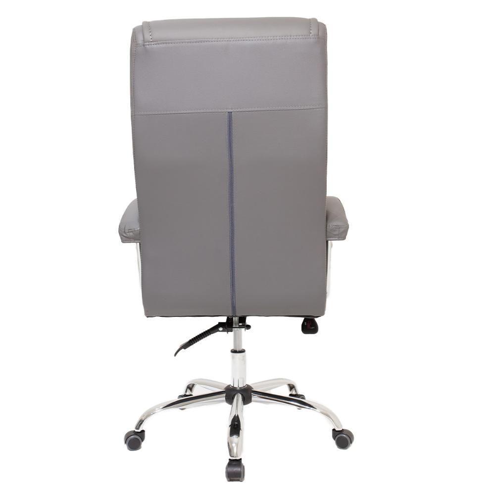 Cadeira De Escritório Presidente Big Com Molas Ensacadas Cinza Cinza - 3