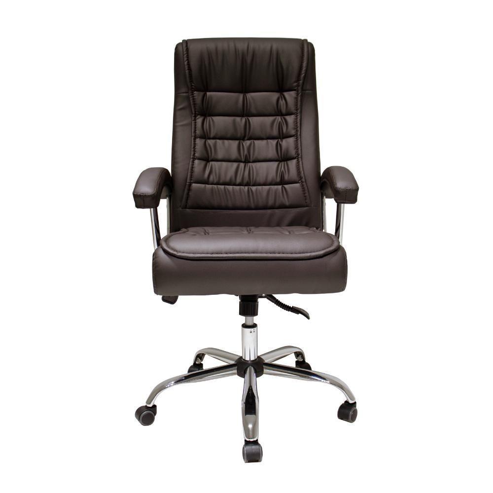 Cadeira De Escritório Presidente Big Com Molas Ensacadas Cinza Cinza - 4