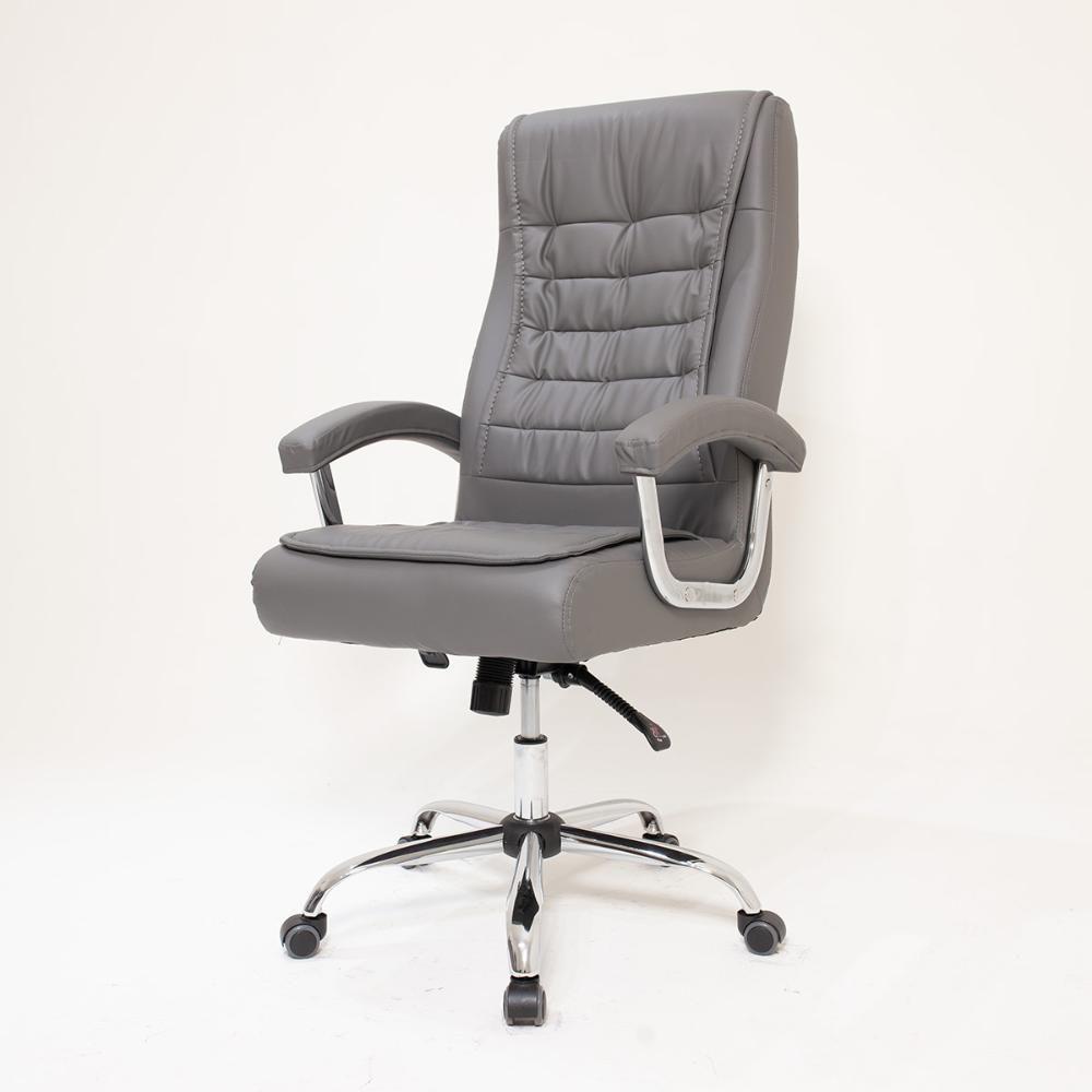 Cadeira De Escritório Presidente Big Com Molas Ensacadas Cinza Cinza - 8