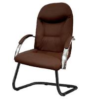 Kit 3 Cadeiras Escritório Day Marrom 1 Giratória E 2 Fixas