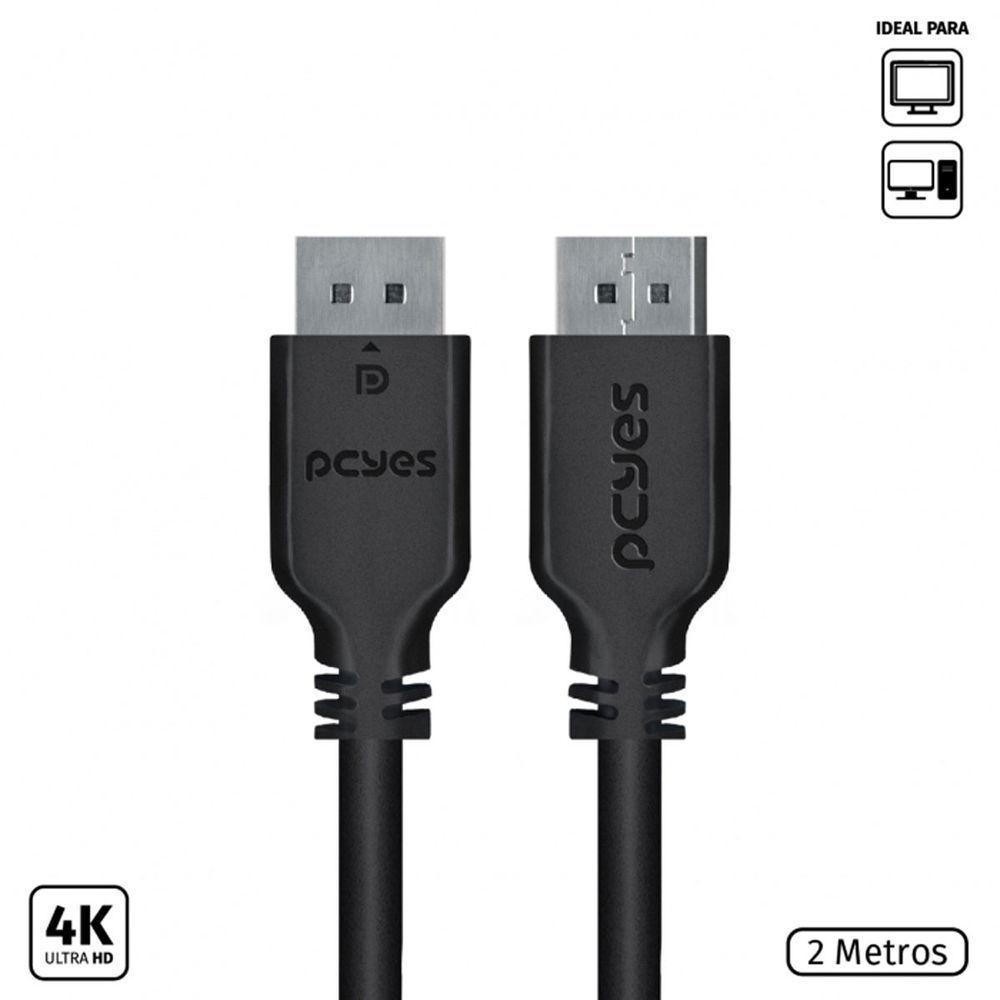Cabo Displayport Macho Para Displayport Macho 2 Metros V1.2 - 4