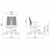 Kit 02 Cadeiras Escritório Addit F02 Crepe Preto - 2