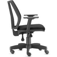 Kit 02 Cadeiras Escritório Addit F02 Crepe Preto