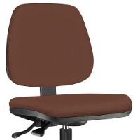 Kit 02 Cadeiras Caixa Alta Giratória Job L02 Suede Marrom