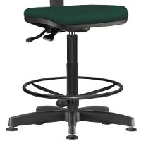 Kit 02 Cadeiras Caixa Alta Giratória Job Crepe Verde Musgo - 3