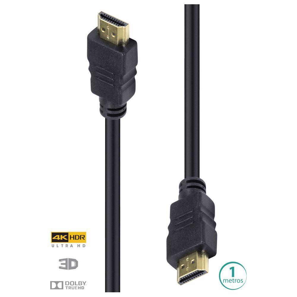 Cabo Hdmi 2.0 4K Ultra Hd 3D Conexão Ethernet 1 Metro - H20- - 1
