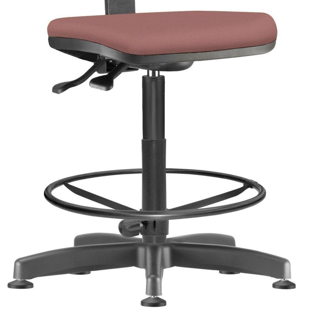 Kit 02 Cadeiras Caixa Alta Giratória Job L02 Suede Rosê - 3