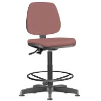 Kit 02 Cadeiras Caixa Alta Giratória Job L02 Suede Rosê - 5