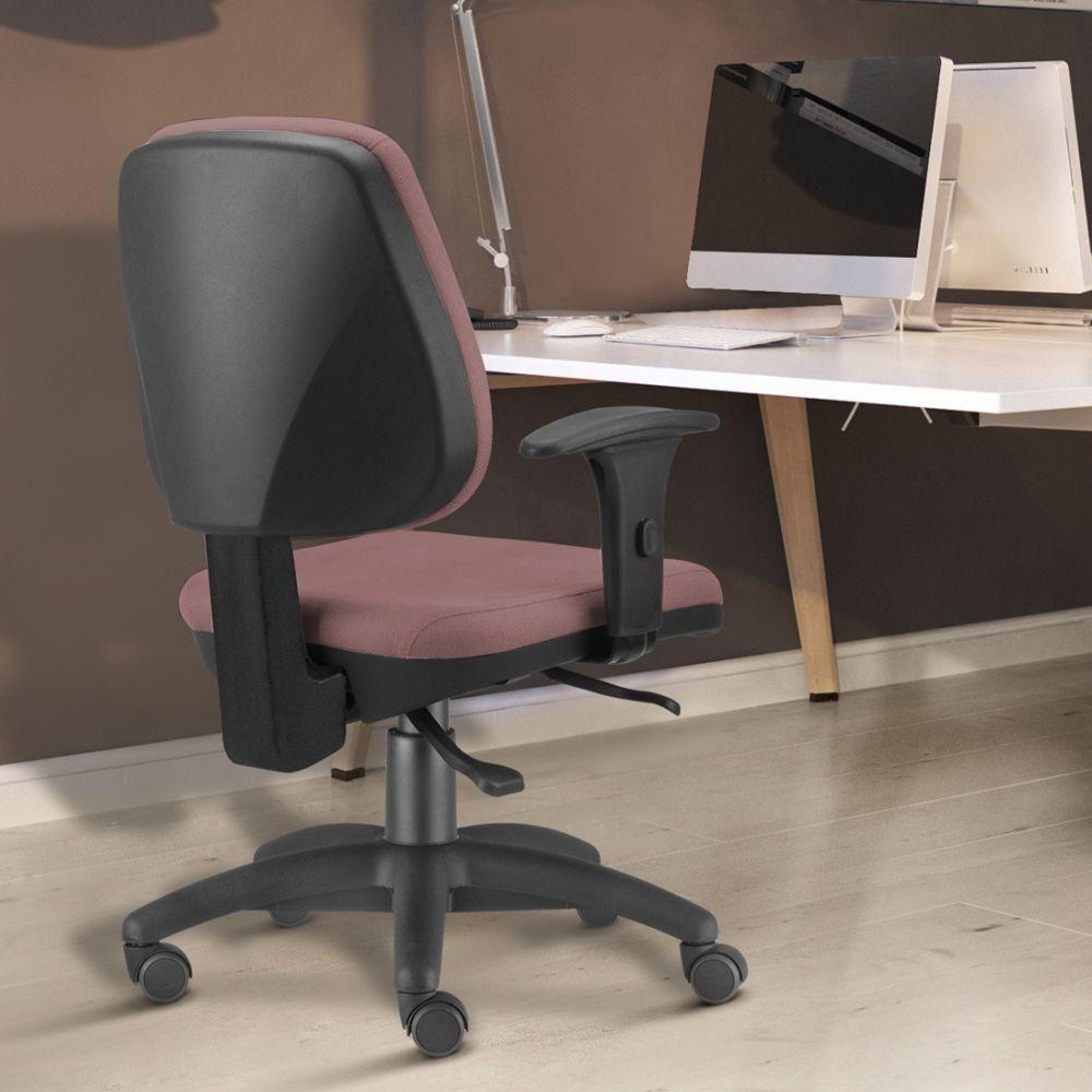 Kit 02 Cadeiras Giratória Job Executiva Escritório Rosê - 4