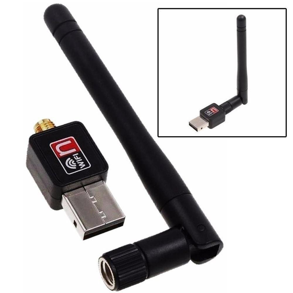 Adaptador De Rede Usb 2.0 Sem Fio 6dbi Wifi Wlan 600mbps - 1