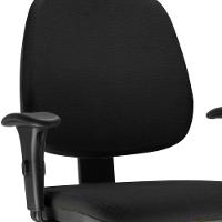 Kit 02 Cadeiras Job L02 Executiva Ergonomica Crepe Preto - 3